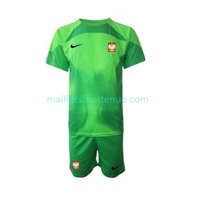 Maillot/Tenue Pologne Gardien Enfant Domicile Coupe du monde 2022
